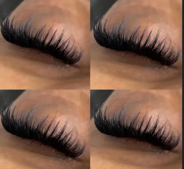 Before lash extensions