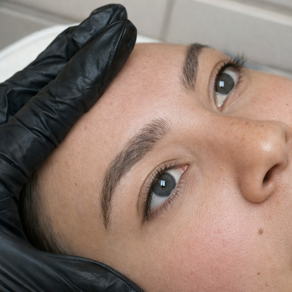 Before brow lamination